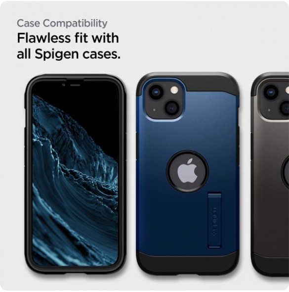 TEMPERED GLASS Spigen ALM GLASS FC 2-PACK IPHONE 13/13 PRO / 14 BLACK