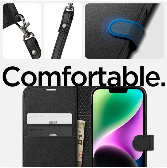 Spigen WALLET S IPHONE 14 BLACK