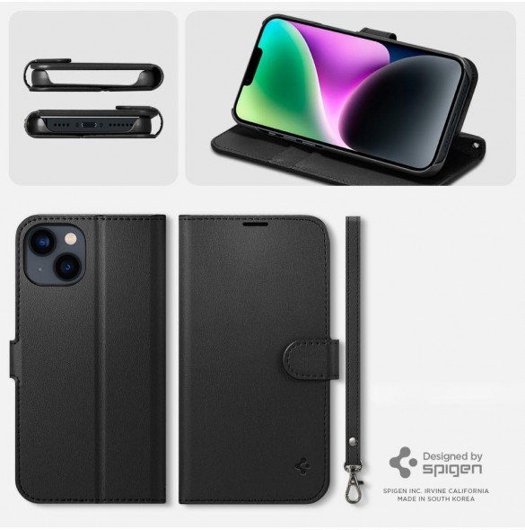 Spigen WALLET S IPHONE 14 BLACK