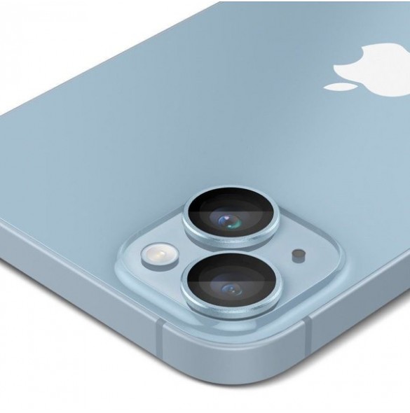Spigen OPTIK.TR "EZ FIT" CAMERA PROTECTOR 2-PACK IPHONE 14 / 14 PLUS BLUE