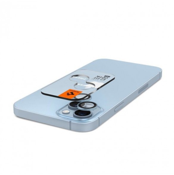 Spigen OPTIK.TR "EZ FIT" CAMERA PROTECTOR 2-PACK IPHONE 14 / 14 PLUS BLUE