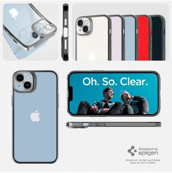 Spigen OPTIK CRYSTAL IPHONE 14 CHROME GRAY