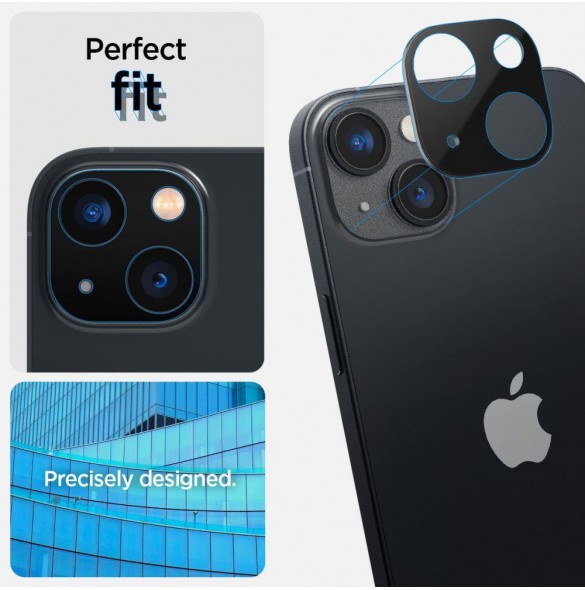 Spigen Optik.TR Camera Protector glass for iPhone 14/14 Plus camera, 2 black