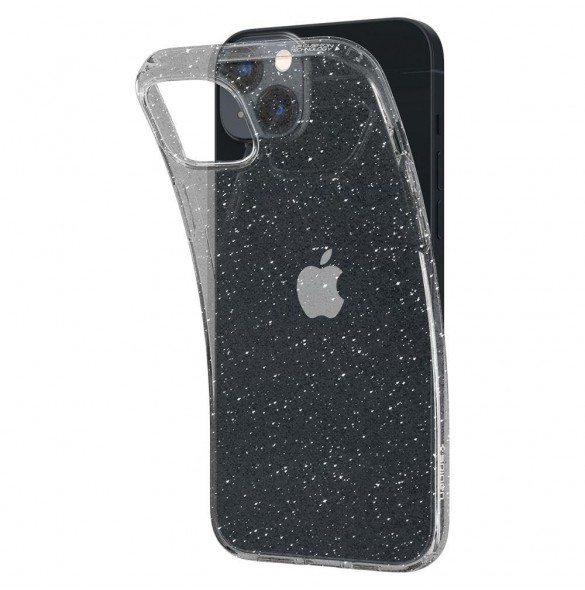 Spigen Liquid Crystal case with glitter for iPhone 14 transparent