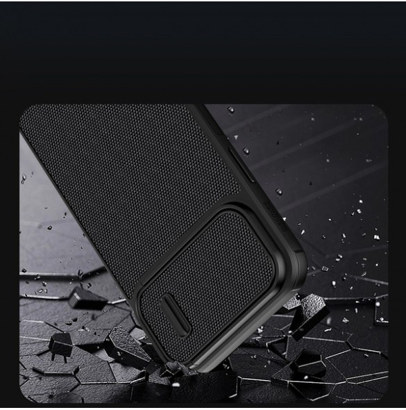 Nillkin Textured S Case iPhone 14 armored case with camera cover blue