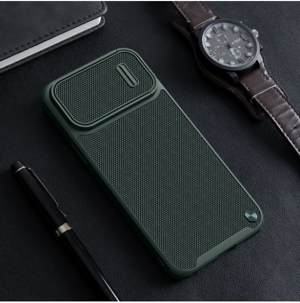 Nillkin Textured S Case iPhone 14 armored case with camera cover blue