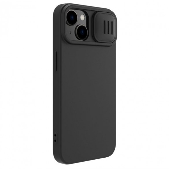 Nillkin CamShield Magnetic Silicone Case for iPhone 14 magnetic MagSafe cover with camera cover black