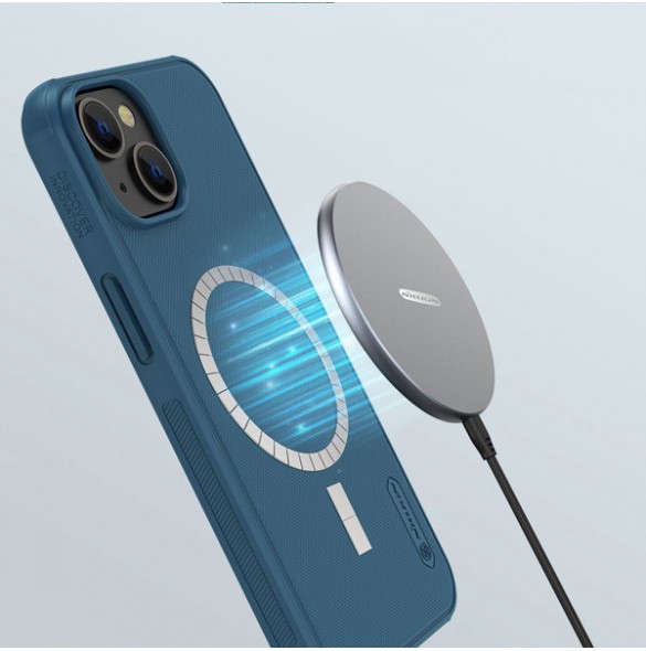 Nillkin Super Frosted Shield Pro Magnetic Case iPhone 14 6.1 2022 Blue