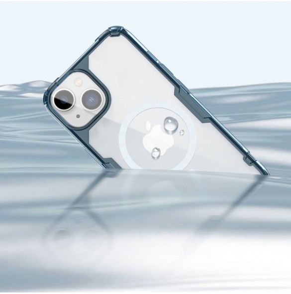 Nillkin Nature Pro Magnetic Case for iPhone 14 magnetic cover MagSafe blue