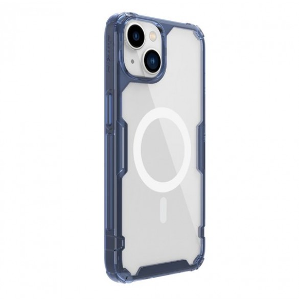 Nillkin Nature Pro Magnetic Case for iPhone 14 magnetic cover MagSafe blue