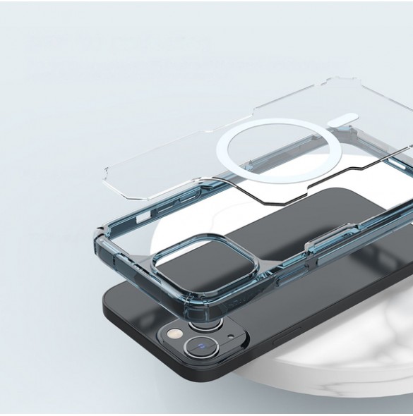 Nillkin Nature Pro Magnetic Case for iPhone 14 Magnetic MagSafe cover transparent