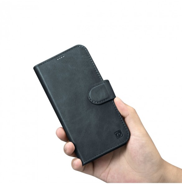 copy of iCarer Oil Wax Wallet Case 2in1 Case iPhone 14 Leather Flip Cover Anti-RFID Brown