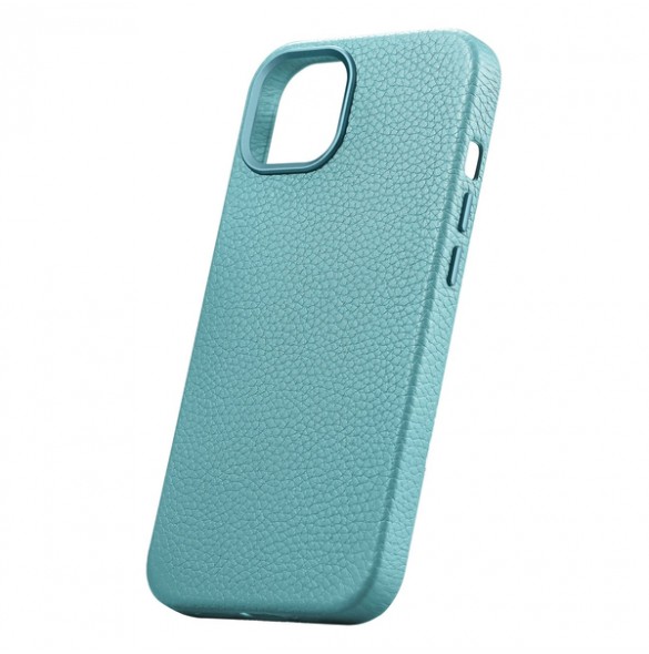 iCarer Litchi Premium Leather Case iPhone 14 Magnetic Leather Case with MagSafe Green