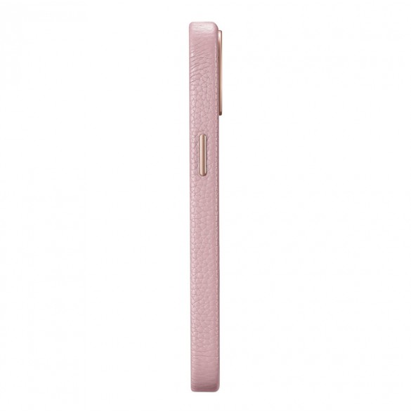 iCarer Litchi Premium Leather Case iPhone 14 Magnetic Leather Case with MagSafe Pink