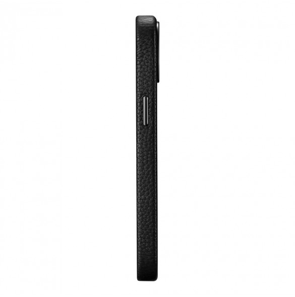 iCarer Litchi Premium Leather Case iPhone 14 Magnetic Leather Case with MagSafe Black