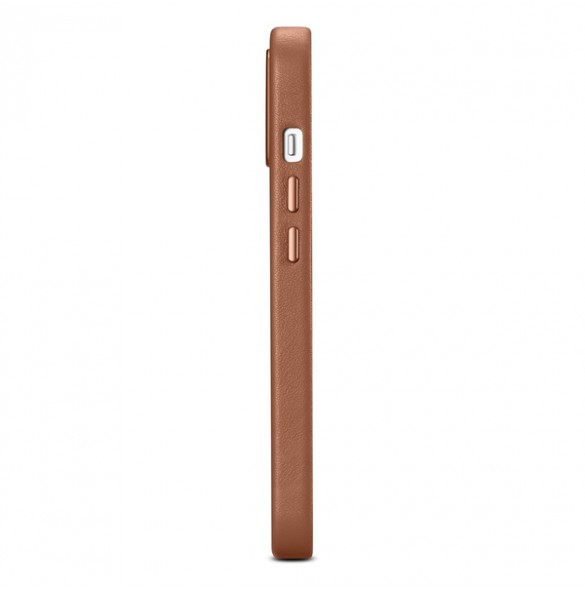 iCarer Case Leather Case Cover for iPhone 14 Brown