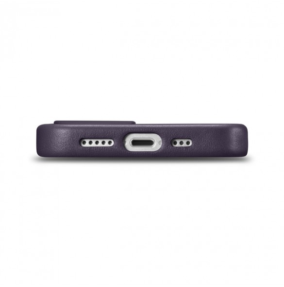 iCarer Case Leather Cover Case for iPhone 14 Dark Purple