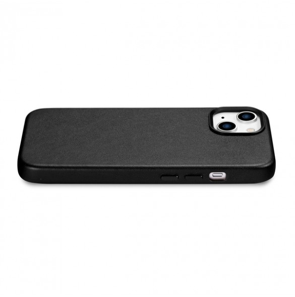 iCarer Case Leather cover for iPhone 14 black