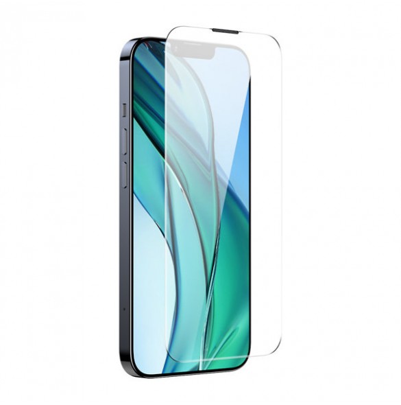 Baseus Tempered Glass for iPhone 14 / 13 Pro / 13 Full Screen with Speaker Cover 0.4mm + Mounting Kit