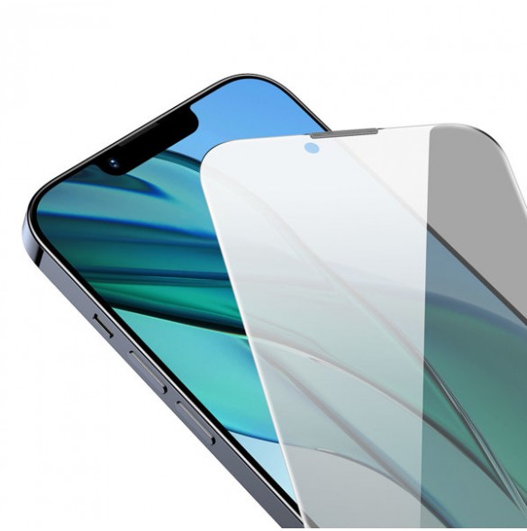 Baseus Privacy Tempered Glass for iPhone 14 / 13 Pro / 13 Full Screen 0.4mm Privacy Filter Anti Spy + Mounting Kit