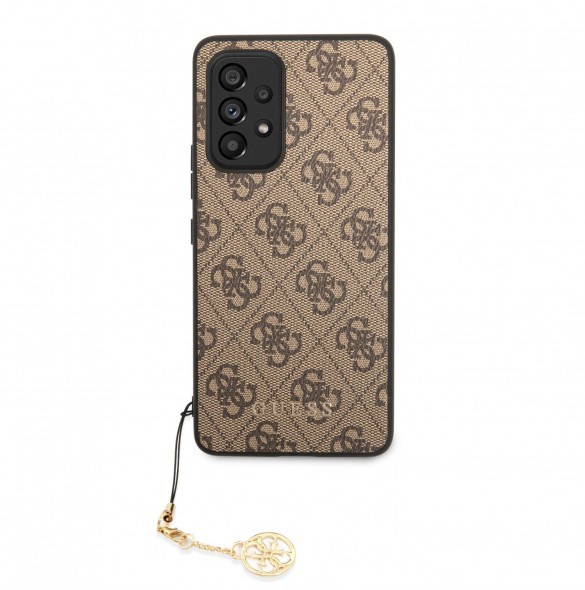 Guess 4G Charms Case for Samsung Galaxy A53 5G Brown