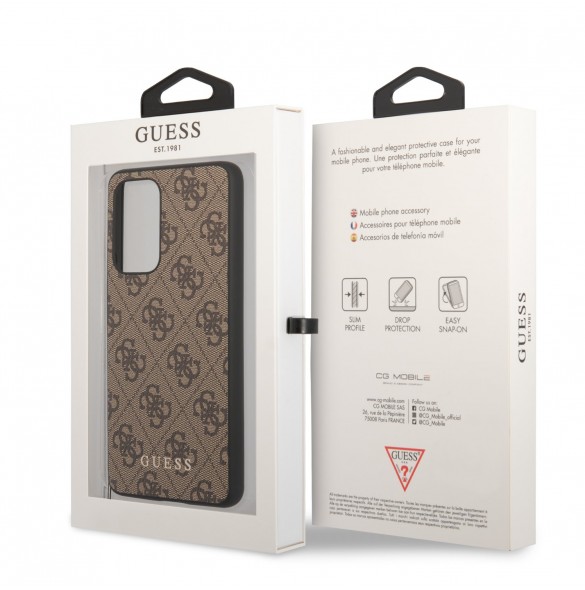 Guess 4G Charms Case for Samsung Galaxy A53 5G Brown