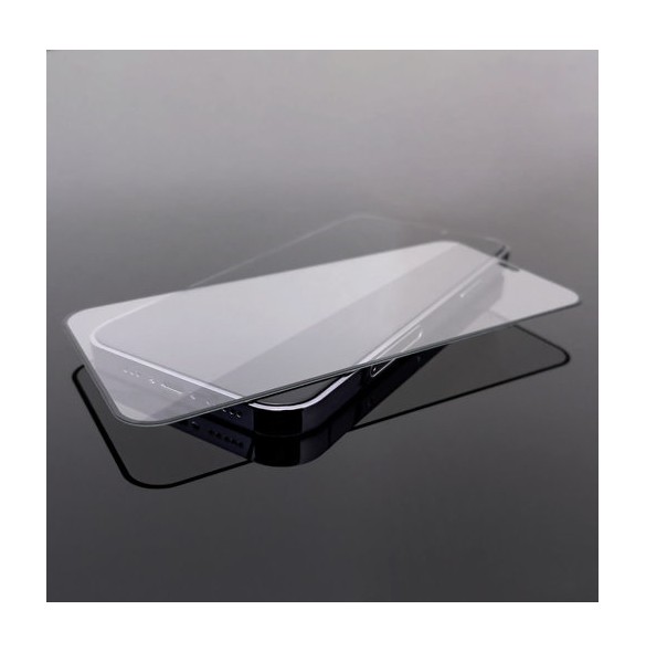 Tempered glass with Case Friendly frame iPhone 14, iPhone 13 Pro / iPhone 13 black