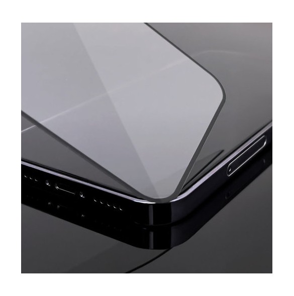 Tempered glass with Case Friendly frame iPhone 14, iPhone 13 Pro / iPhone 13 black