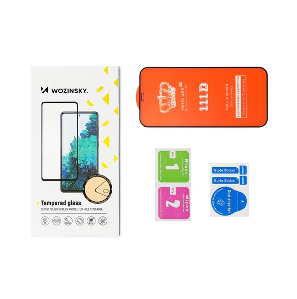 Tempered glass with Case Friendly frame iPhone 14, iPhone 13 Pro / iPhone 13 black