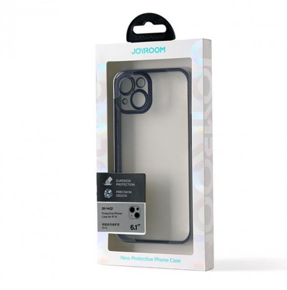 Joyroom 14Q Case for iPhone 14 cover with metallic frame black