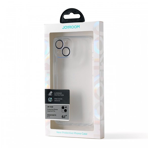 Joyroom 14Q Case iPhone 14 Case Cover with Camera Cover Transparent