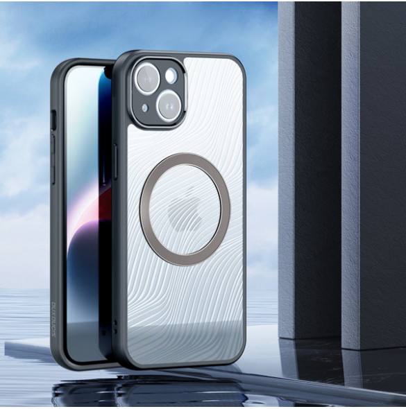 Armored case for iPhone 14 compatible with MagSafe Dux Ducis Aimo Mag - black