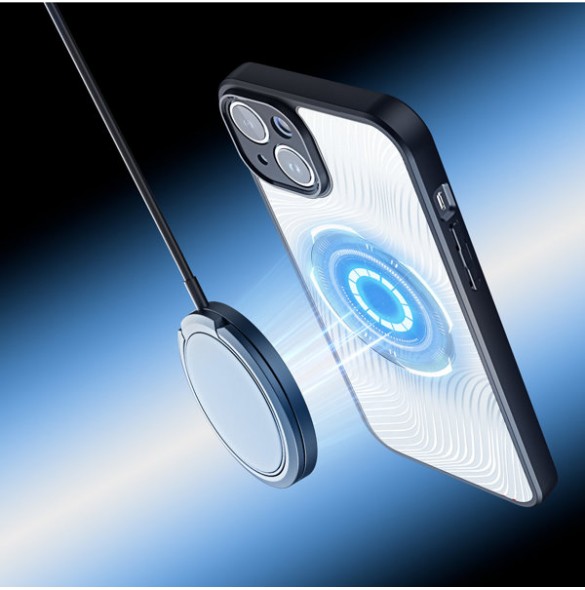 Armored case for iPhone 14 compatible with MagSafe Dux Ducis Aimo Mag - black