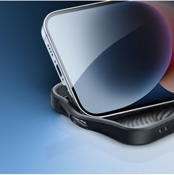 Armored case for iPhone 14 compatible with MagSafe Dux Ducis Aimo Mag - black