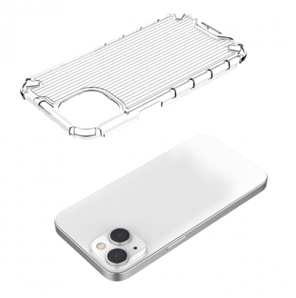 Ombre Protect Case for iPhone 14 pink and blue armored case