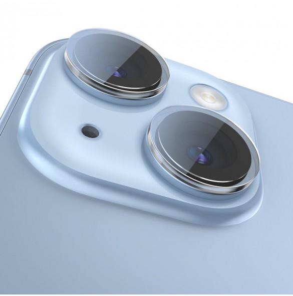 Baseus tempered glass for iPhone 14 / iPhone 14 Plus camera lenses transparent + cleaning kit