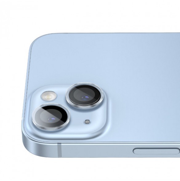 Baseus tempered glass for iPhone 14 / iPhone 14 Plus camera lenses transparent + cleaning kit
