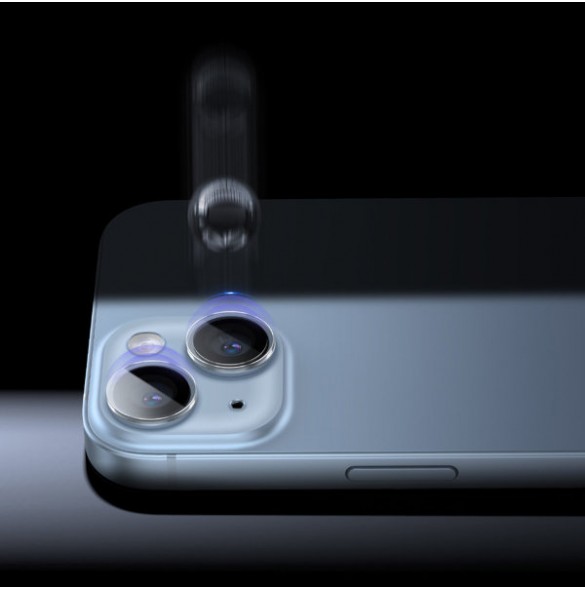 Baseus tempered glass for iPhone 14 / iPhone 14 Plus camera lenses transparent + cleaning kit
