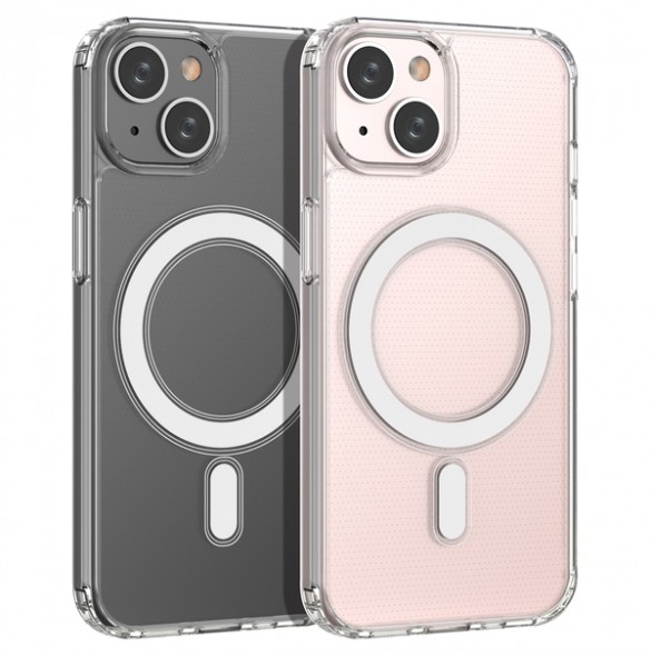 Clear Magnetic Case MagSafe case for iPhone 14 magnetic transparent cover