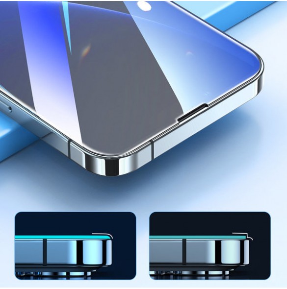 Joyroom Easy Fit Full Screen Tempered Glass with Mounting Stand for iPhone 14