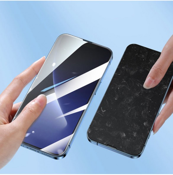 Joyroom Easy Fit Full Screen Tempered Glass with Mounting Stand for iPhone 14