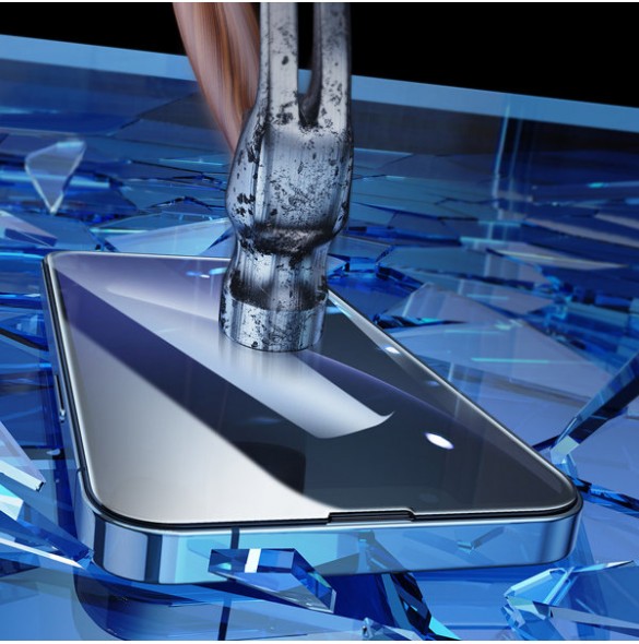 Joyroom Easy Fit Full Screen Tempered Glass with Mounting Stand for iPhone 14