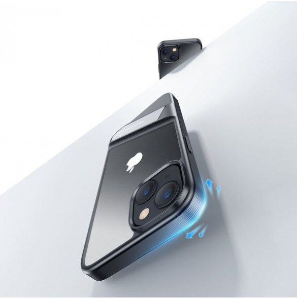 Ugreen LP633 Kickstand Protective Case Hard Cover with Gel Frame and Built-in Stand for iPhone 14