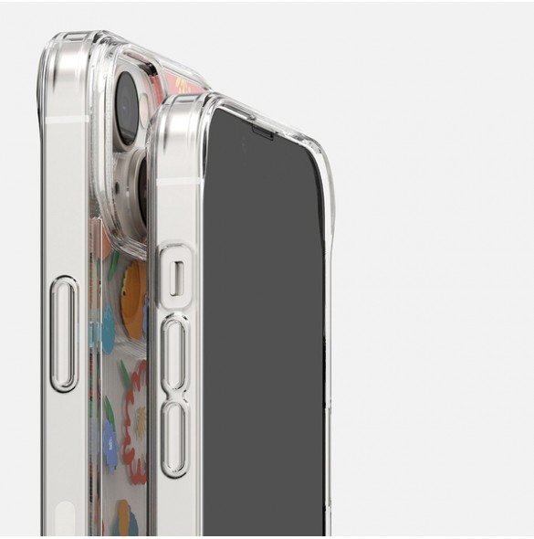 Ringke Fusion Design Armored Sleeve Cover with Gel Frame for iPhone 14 transparent