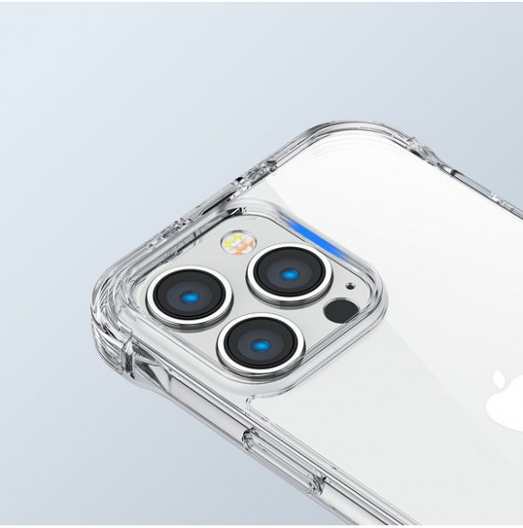 Joyroom Defender Series Case Cover for iPhone 14 Armored Hook Cover Stand Clear