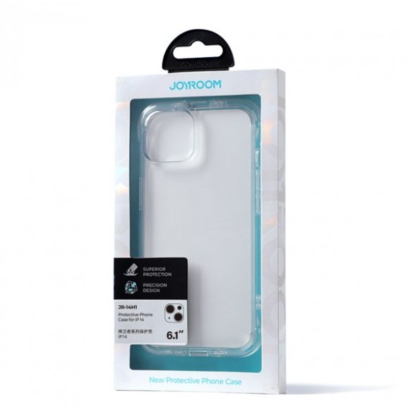 Joyroom Defender Series Case Cover for iPhone 14 Armored Hook Cover Stand Clear