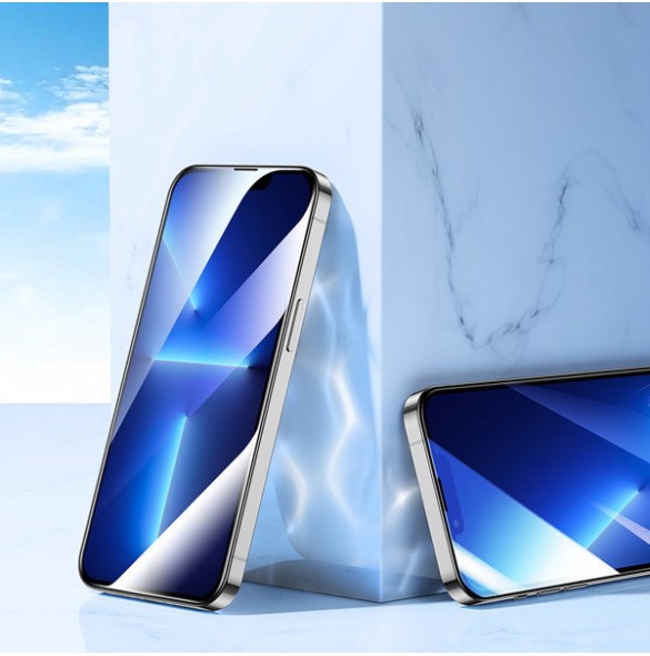 Joyroom Knight 2,5D TG Tempered Glass for iPhone 14 Full Screen with Frame Transparent