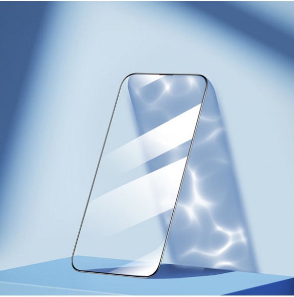 Joyroom Knight 2,5D TG Tempered Glass for iPhone 14 Full Screen with Frame Transparent