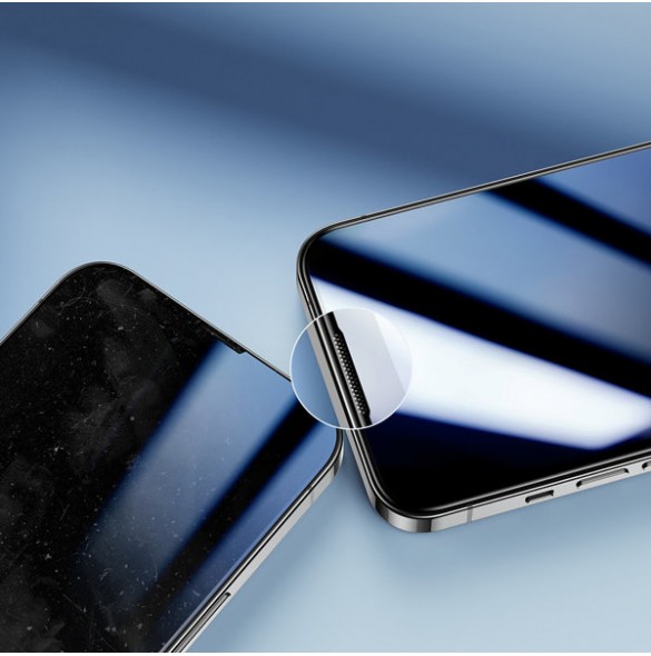 Joyroom Knight 2,5D TG Tempered Glass for iPhone 14 Full Screen with Frame Transparent