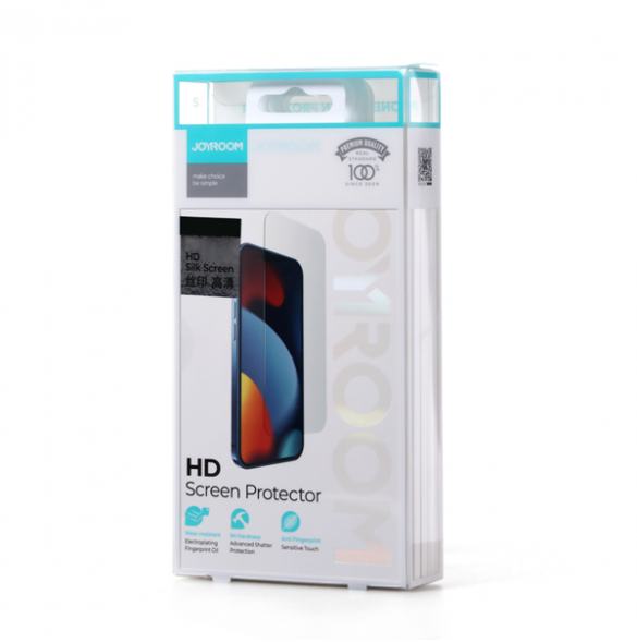 Joyroom Knight 2,5D FS TG 5x glass iPhone 14 full screen